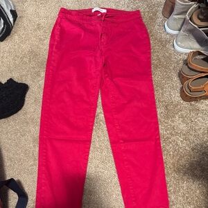 LILA RYAN Vibrant Red Pants